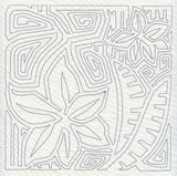 Mola Amaryllis Quilting Square (Single Run)