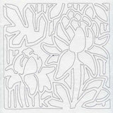 Mola Torch Ginger Flower Quilting Square (Single Run)