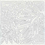 Mola Palm Leaf Quilting Square (Single Run)