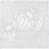 Mola Strawberry Quilting Square (Single Run)