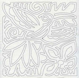 Mola Hummingbird Quilting Square (Single Run)