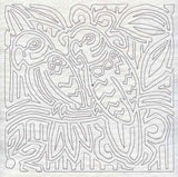 Mola Parrot Quilting Square (Single Run)