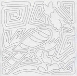 Mola Harpy Eagle Quilting Square (Single Run)