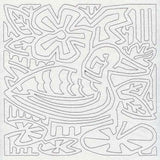 Mola Argentine Duck Quilting Square (Single Run)
