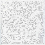 Mola Geoffroy's Tamarin Quilting Square (Single Run)