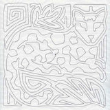 Mola Jaguar Quilting Square (Single Run)