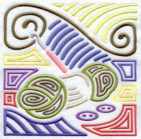 Mola Crocheting Square