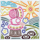 Mola Sunbonnet Sue Square