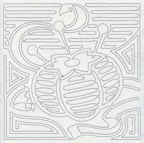 Mola Pincushion Quilting Square (Single Run)