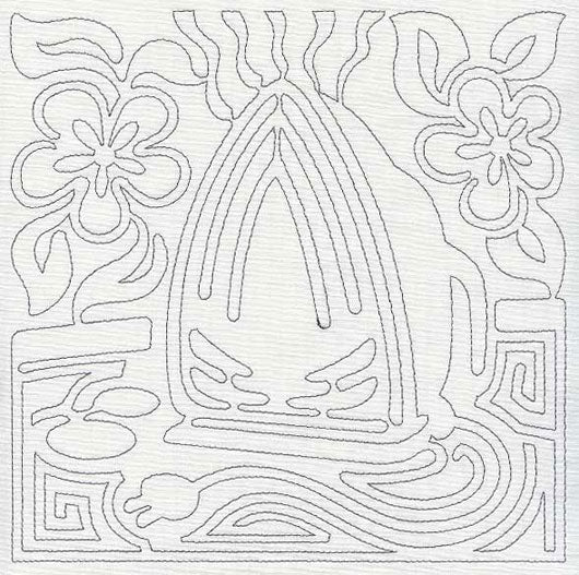 Mola Iron Quilting Square (Single Run)