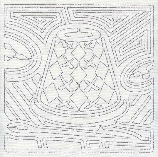 Mola Thimble Quilting Square (Single Run)