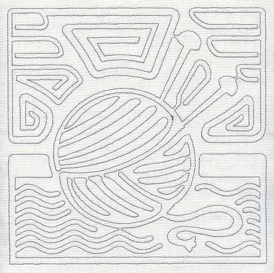 Mola Knitting Quilting Square (Single Run)