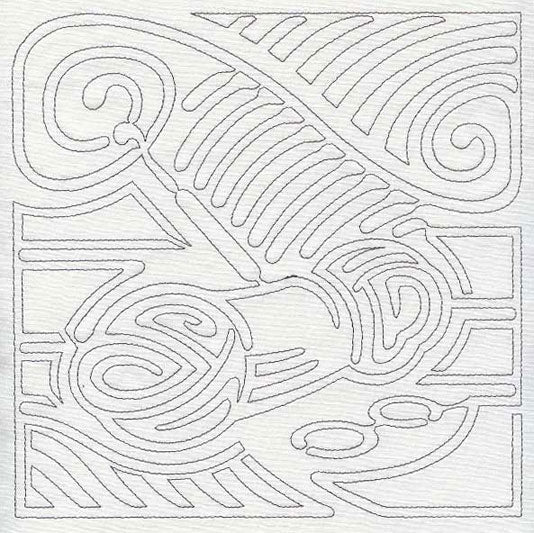 Mola Crocheting Quilting Square (Single Run)