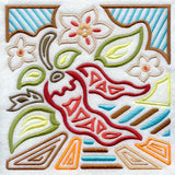 Mola Chili Pepper Square
