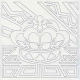Mola Royal Crown Quilting Square (Single Run)