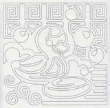 Mola Rubber Ducky Quilting Square (Single Run)