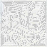 Mola Music Quilting Square (Single Run)