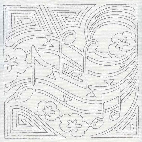 Mola Music Quilting Square (Single Run)