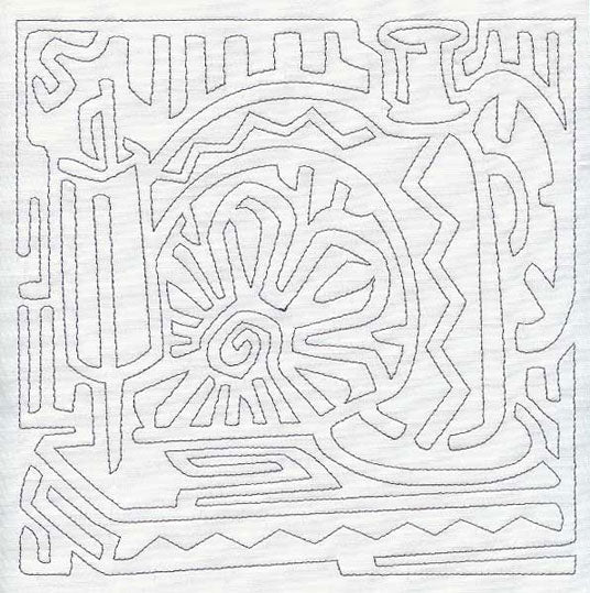 Mola Sewing Machine Quilting Square (Single Run)