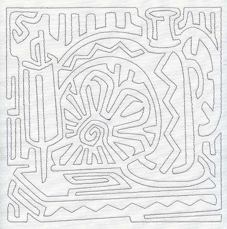 Mola Sewing Machine Quilting Square (Single Run)