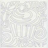 Mola Cupcake Quilting Square (Single Run)