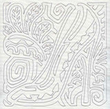 Mola Diva Shoe Quilting Square (Single Run)