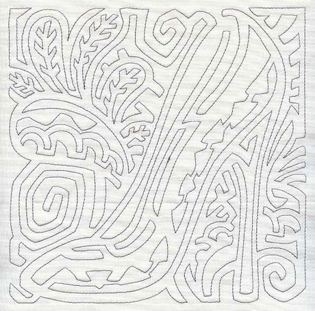 Mola Diva Shoe Quilting Square (Single Run)