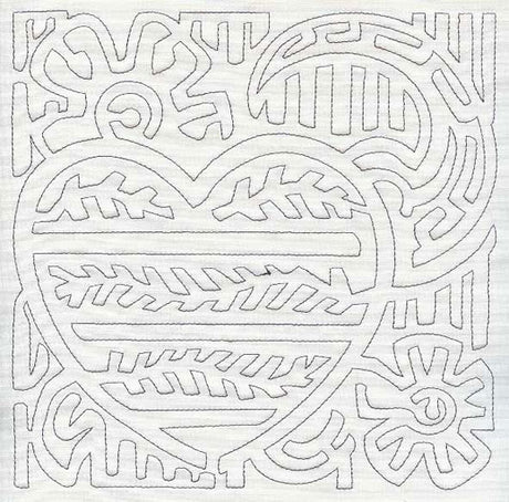 Mola Love Quilting Square (Single Run)