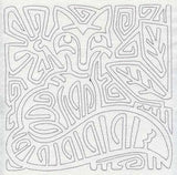 Mola Retro Fox Quilting Square (Single Run)