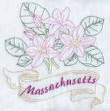 Massachusetts - Mayflower (Redwork)