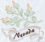 Nevada - Sagebrush (Redwork)
