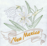 New Mexico - Yucca Flower (Redwork)