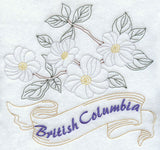 British Columbia - Pacific Dogwood (Redwork)
