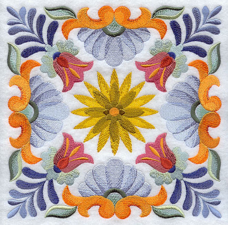 Talavera Dahlia Square