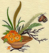 Ikebana and Butterfly