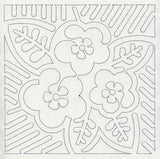 Mola Panama Rose Quilting Square (Single Run)