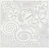 Mola Monkey Quilting Square (Single Run)