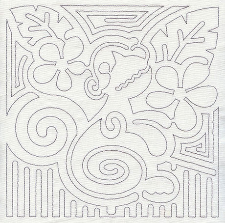 Mola Monkey Quilting Square (Single Run)