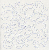 Scissors Quilting Square (Single Run)