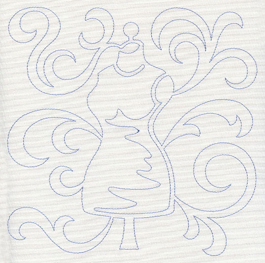 Dress Form Quilting Square (Single Run)