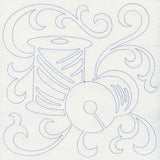 Thread Spools Quilting Square (Single Run)