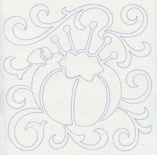 Pin Cushion Quilting Square (Single Run)