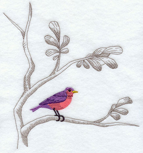 Chinoiserie Bird in Branch 1