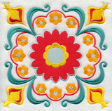 Stylin' Suzani Floral Square 1