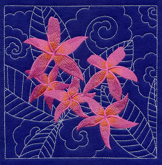 Japanese Lantern Sashiko Square