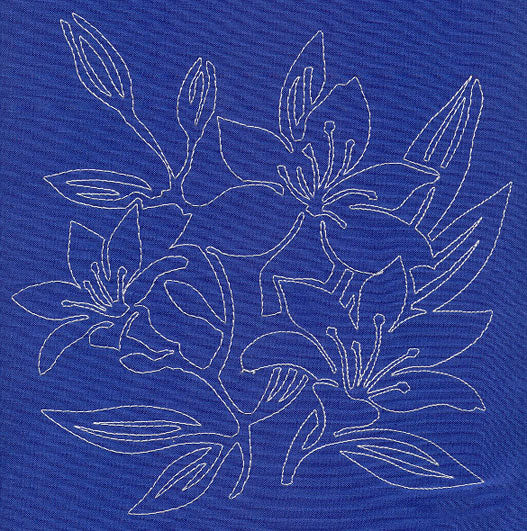 Lily Sashiko Square (Single Run)