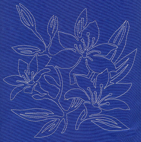 Lily Sashiko Square (Single Run)