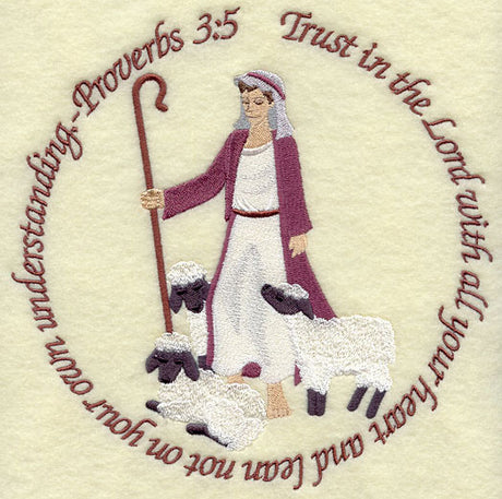 Proverbs 3:5 - Shepherd and Flock