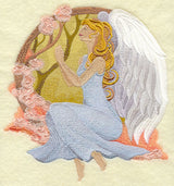 Art Nouveau Praying Angel Circle