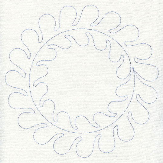 Feather Quilting Circle (Single Run)